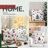 45X45Cm Cartoon Christmas Elements Pillowcase Bedroom Cushion Cover 100% Polyester Living Room Cushion Pillowcase Home Decor