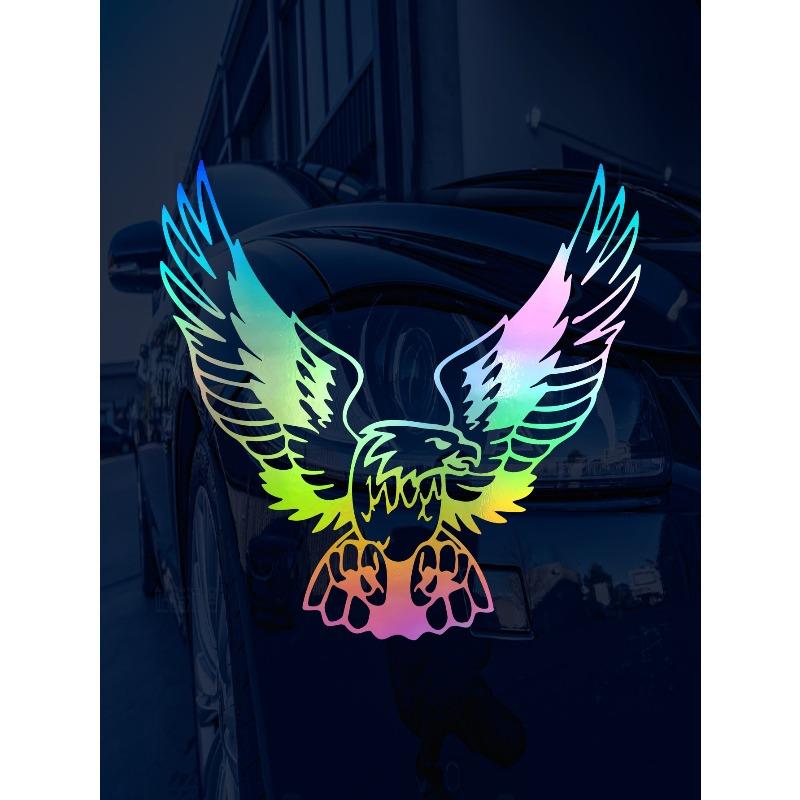 S-Multicolor 1PC Elegant Eagle Bird Car Stickers Car Body Window Bumper Vinyl Decal Car Accessories