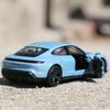 Pdbn6 1/36 Porsche Taycan Toy Car Model For Children RMZ CiTY Diecast Super Sport Miniature Pull Back Collection Gift For Kid Boy