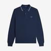 Fred Perry [M3636] Long Sleeve Twin Tip Fred Perry Shirt - Dark Air Force/Light Ice/Bayleaf Afpm2533636-Z47
