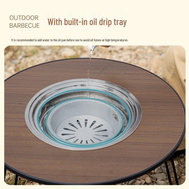 Versatile Indoor Outdoor Charcoal BBQ Grill Set