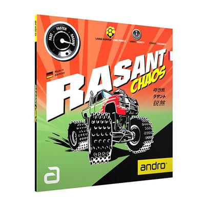 Andro Table Tennis Rasant Chaos 112279 Red OX High-Grain Rubber, (RD)