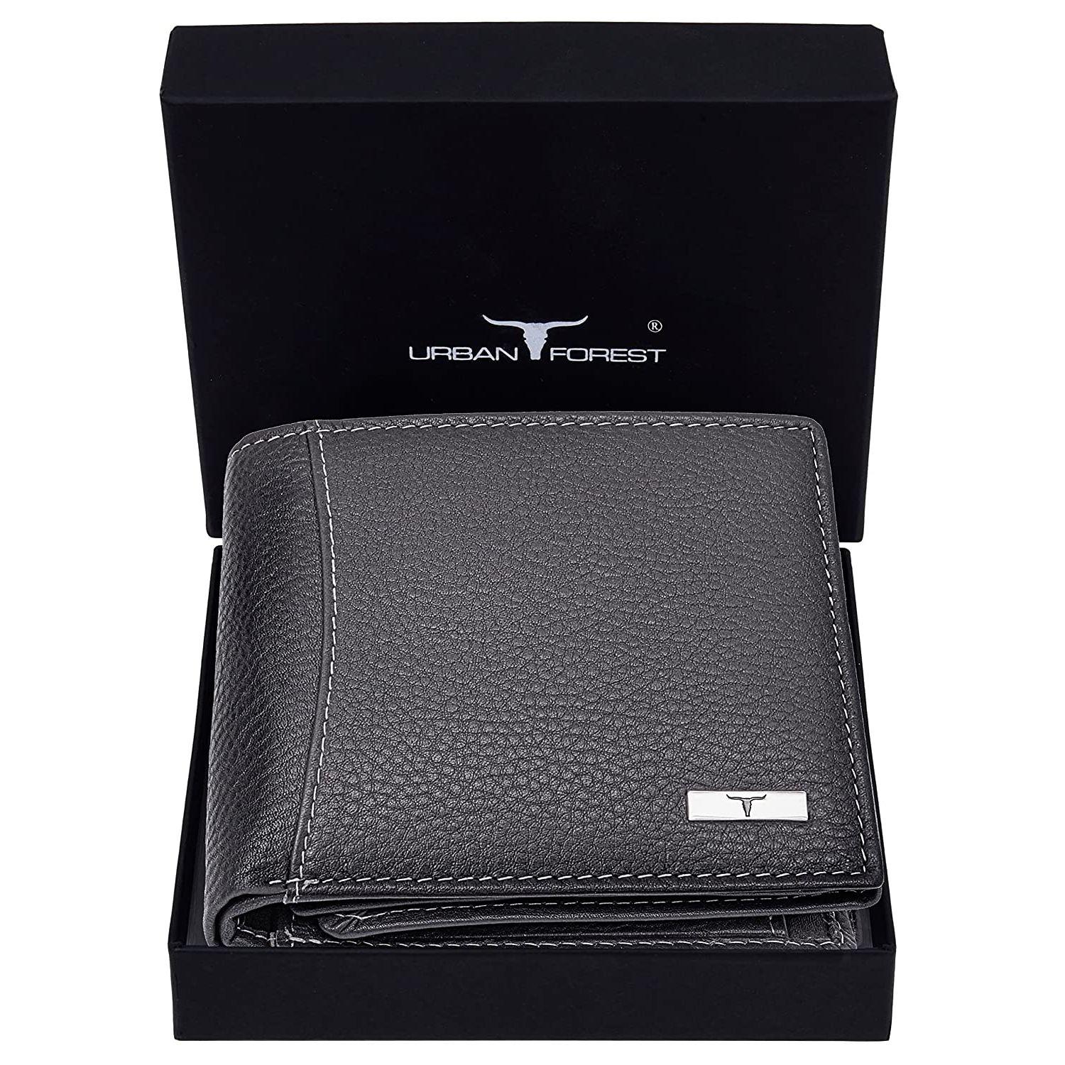 Мужской анилиновый кожаный кошелек Oliver серый