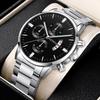 Mode Herrenuhr Luxus Kalender Quarz Armbanduhr Herren Business Uhren für Mann Uhr Montre Homme
