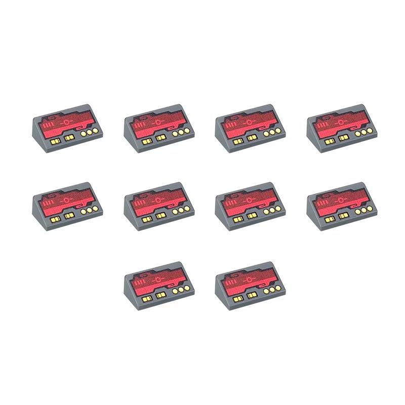 Accesorii Imprimate Oras Blocuri de Constructie Controller Calculator Monitor Tastatura Tablou de Bord Telefon Mobil Radio Mini Caramizi Jucarii pentru Copii