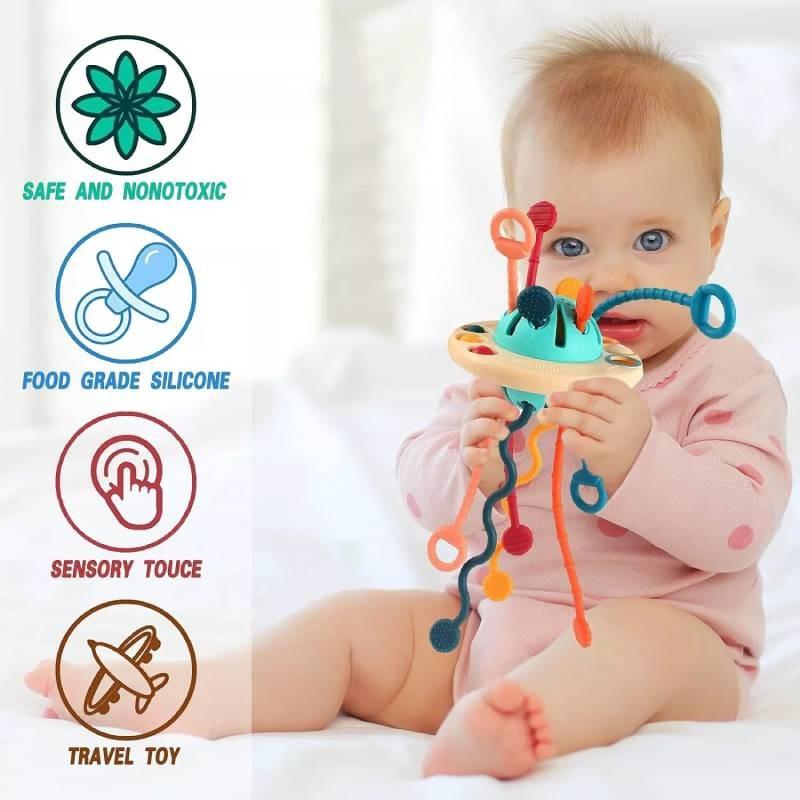 Colorful Soft Grab Pull Toy For Enhanced Grip And Coordination Skills