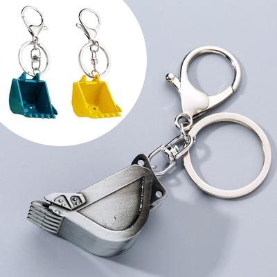 Colgantes Creativos Bulldozer Llavero Anillos Soporte Accesorios Decorativos
