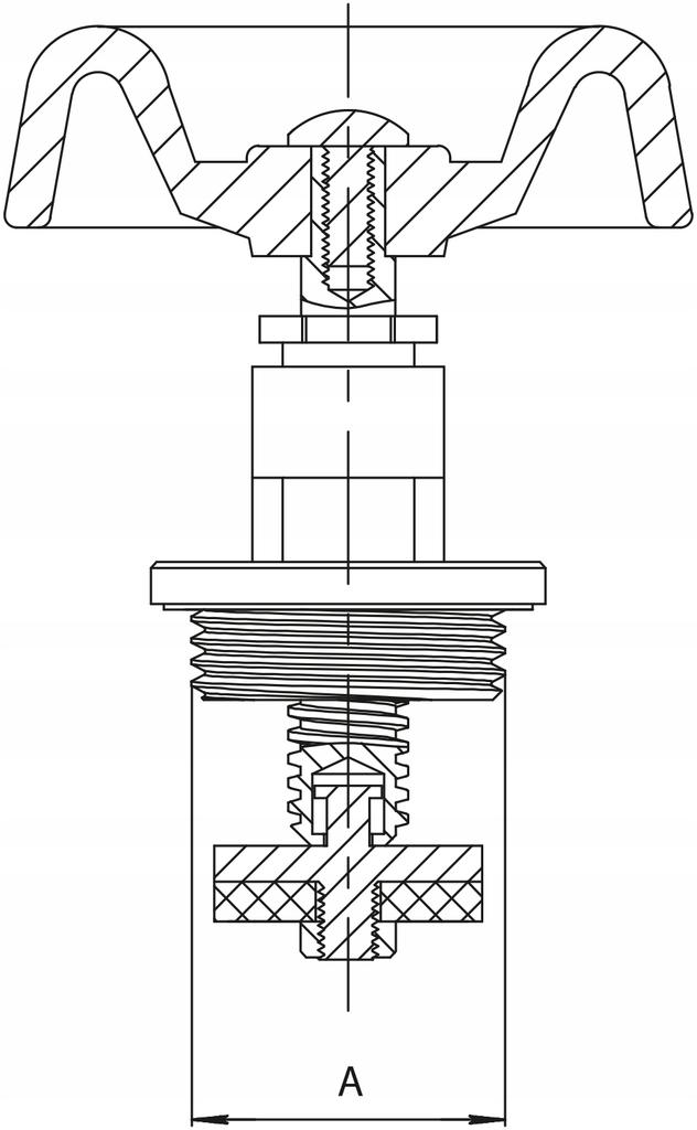 Głowica Zaworu Żeliwnego Przelotowego M83 1 1/2''