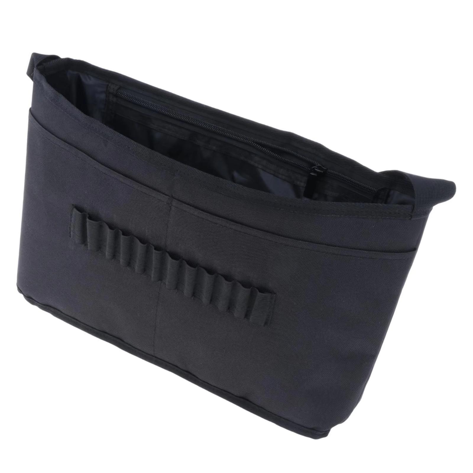 

Spacious Golf Push Cart Storage Bag Heavy Duty Polyester Multi Compartment Quick Installation Accessory Organizer чёрный