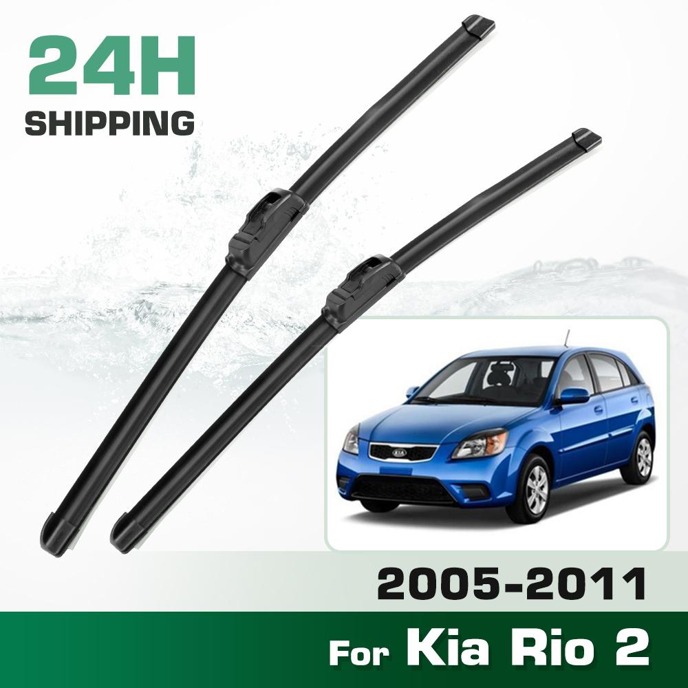 For Kia Rio 2 JB 2005-2011 2006 2007 2008 2009 2010 Wiper Front Wiper Blades Windshield Windscreen Window Brush 22"+16