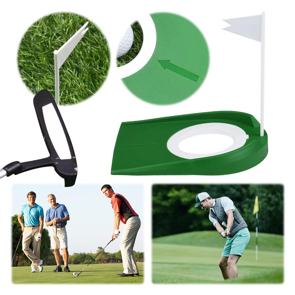 Golf Putting Cup Golf Training Putters Hole Golf Putting Disc Golfs Practice Hole Cups Auxiliary Tool for Home Office Yard Lawn