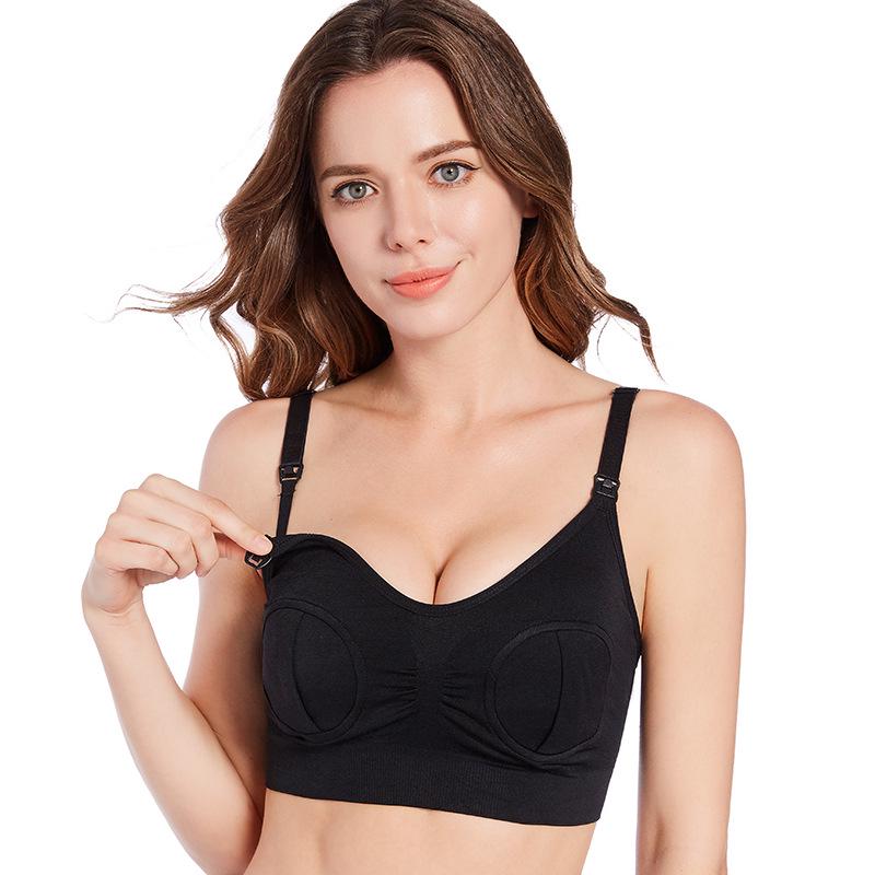 Thin Hands-Free Nursing Bra for Pregnant Women: Breastfeeding and Pumping Support