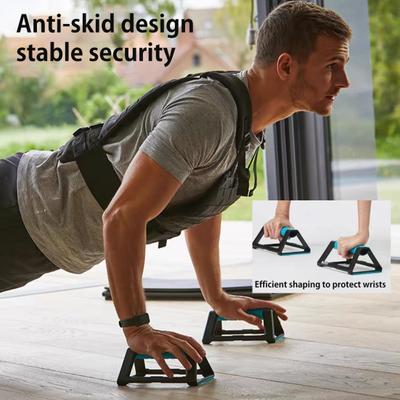 2Pcs Push-Up Bar Stand Hold Up To 110kg Ergonomic Anti-slip Home Gym Fitness Strength Training Triangle Plank Push-up Support Grip Handle