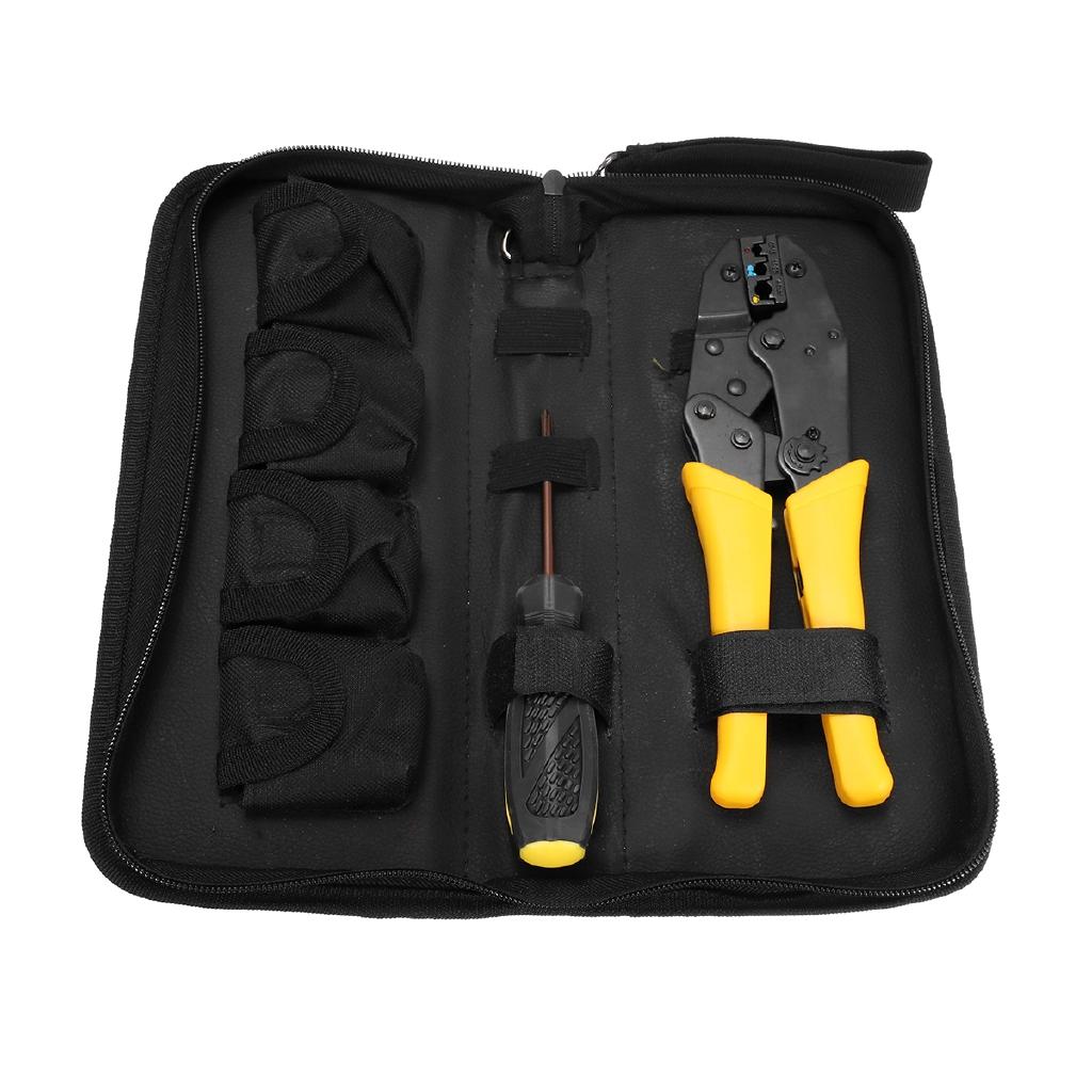 Multifunction Ratchet Crimper Plier Crimping Tool + Cable Wire Electrical Terminals Screwdriver Electrician Tools 4-In-1