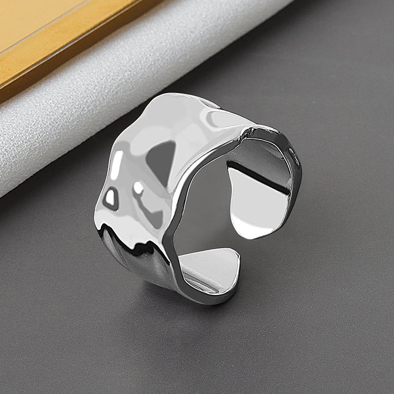 

Real 925 Sterling Silver bump gold color Ring For Fashion Women Party Cute Fine Jewelry Minimalist Accessories 2020 gift белый