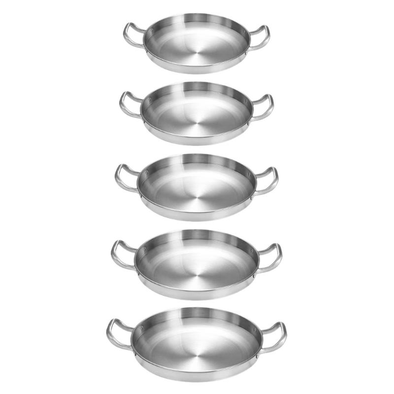 Practical Double Handle Cooking Pans Even Heat Distribution Frying Pans Convenient Pans for Various Cooking Techniques