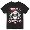 Heavy Christmas Metal Music Fan T Shirt Skull Santa Rock And Roll