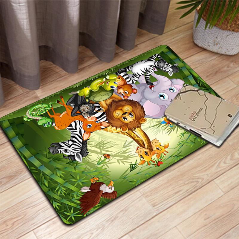 Forest Animals Rug Floor Mat for Living Room or Bedroom Soft and Comfortable Carpet a Gift for Birthday and Holiday.MFF0918320
