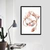 Flower Anatomy Canvas Painting Heart Lungs Skull Organ Poster Stethoscope Wall Art Printed Picture Medical Education Decoration