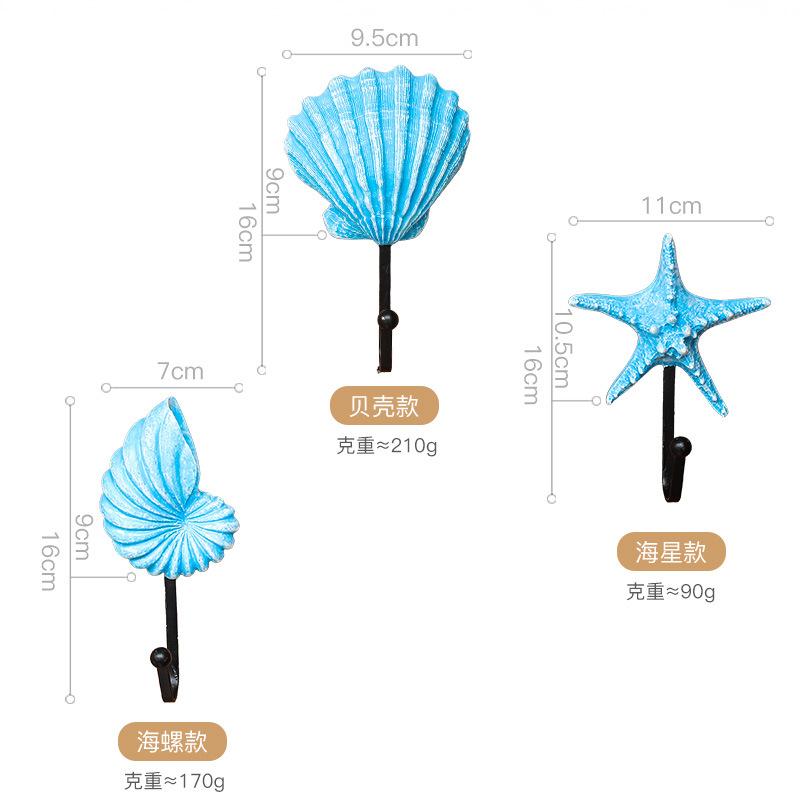 

Retro 3 Pcs/set Iron Art Ocean Hook Coat Hook Wall Hanging Utility Hooks Kitchen Living Room Bathroom Wall Decor Home Storage