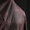 50x130cm Texture Jacquard Fabric Red Black Snakeskin Mottled Plaid Vintage Washed Design Fabric DIY Creative Clothing Material