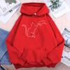 Agreement With Cat Printed Women Hooded Novelty Creative Fashion Hoody Casual Clothes Loose Fleece Comfortable Tracksuit