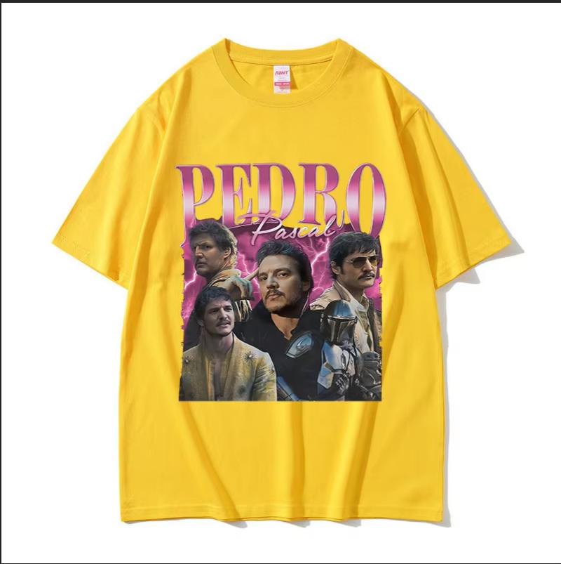 

Vintage Pedro Pascal Movie Graphic T-Shirt Men s Women Harajuku Fashion Short Sleeve T-shirts High Quality Cotton Tee Shirt Tops S