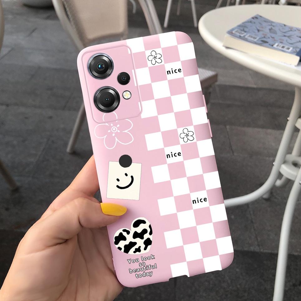 For One Plus Nord CE 2 Lite Phone Case Soft Matte Silcione TPU Back Cover For OnePlus Nord CE2 Lite 5G Mobile Coques Flower Capa