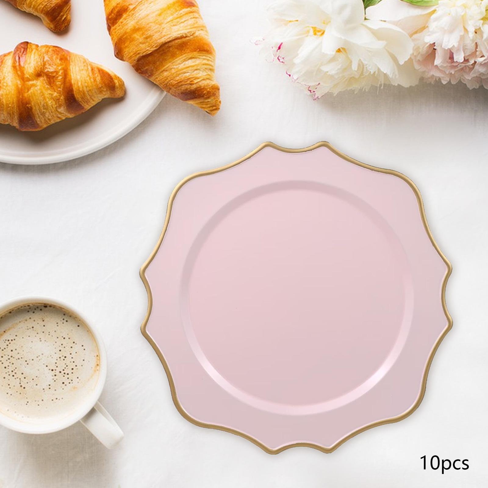 10Pcs Serving Plates Table Setting Tableware Dinnerware Reusable Serving Dish