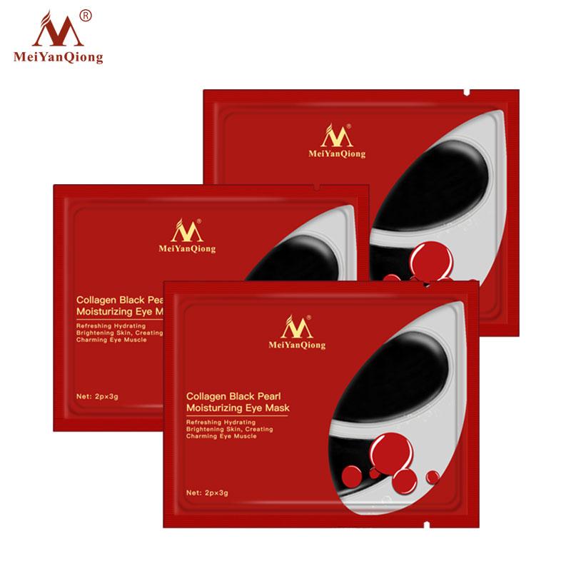 

Сыворотка для глаз с черным жемчугом, коллагеновая маска против старения, против морщин, для удаления темных кругов, против отечности, патчи для глаз, уход за кожей 3pcs