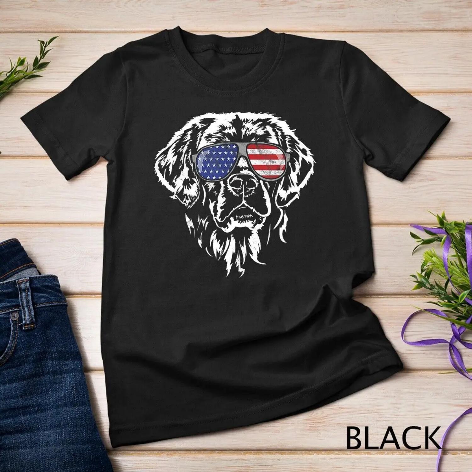 

Proud Golden Retriever Flag Sunglasses T Shirt dog gift XXXXXL