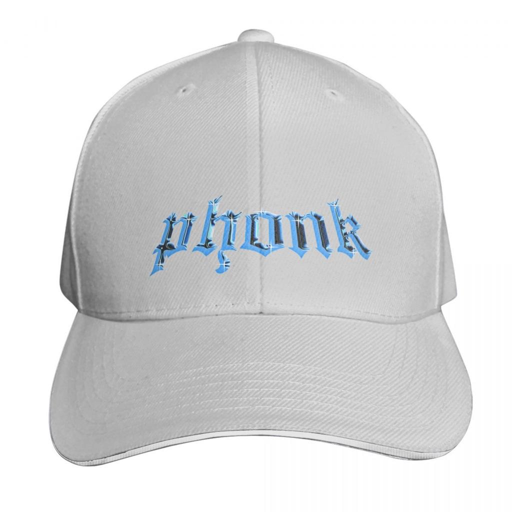 Phonk Baseball Cap Cotton Twill Breathable Contrast Two Tone Brim Snapback Flat Bill