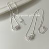 S925 Sterling Silver Flower Spinner Necklace for Girls: New Style, Elegant, Light Luxury, Perfect for Wife, Unique Collarbone Chain