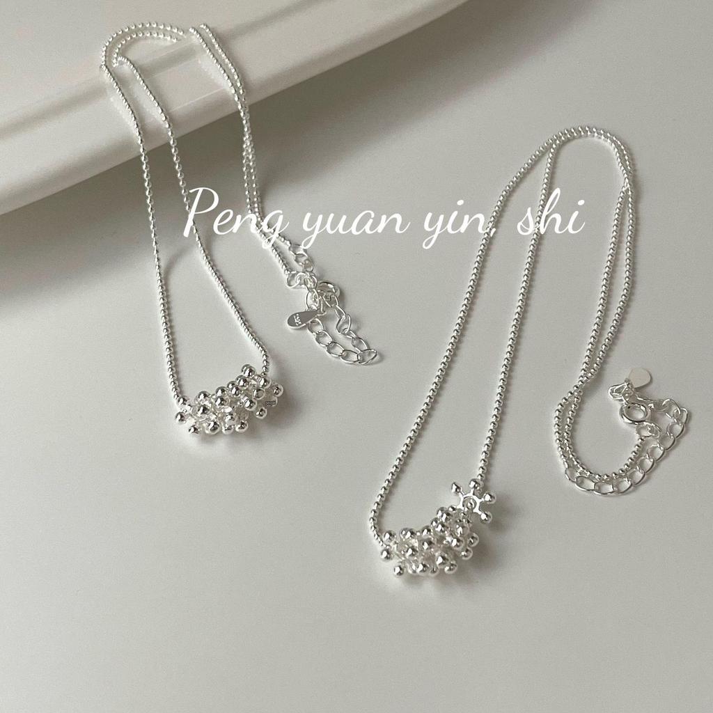 S925 Sterling Silver Flower Spinner Necklace for Girls: New Style, Elegant, Light Luxury, Perfect for Wife, Unique Collarbone Chain