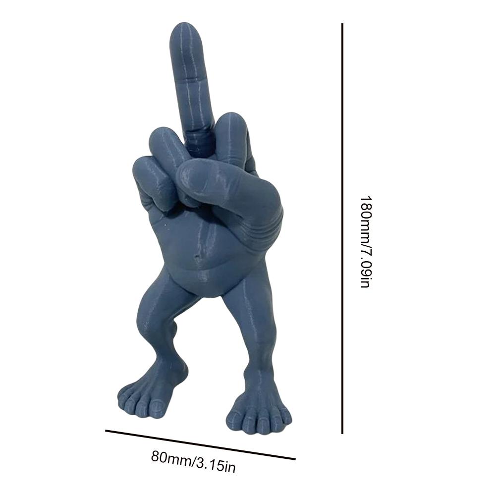 Middle Finger Figure With Legs Middle Finger Cute Duck Figurine Sculpture Middle Finger Home Desktop Ornament Garden Decoration