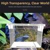Transparent Reptile Tank Breathable Reptile Transport Container  Reptile Pet Supplies
