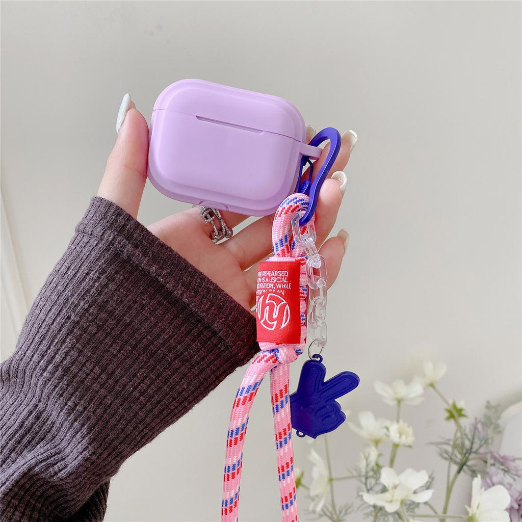 Silicone hand rope for Apple AirPods Pro1 generation Bluetooth headset protective cover Apple 1 generation earphone case 1 generation