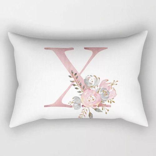 

Подушка с английскими буквами 30*50/40x60 см, прямоугольная диванная подушка, поясничная подушка, персонализированная наволочка, подушки для жизни 30x50cm