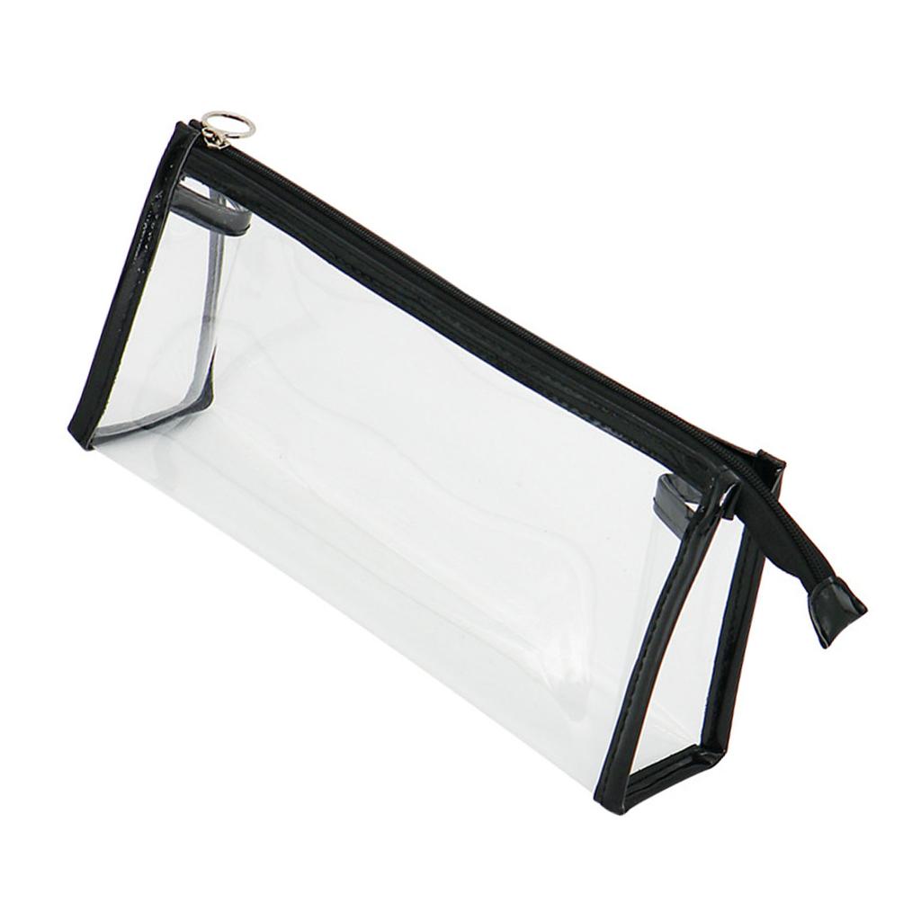 Husa transparenta pentru creion de mare capacitate, impermeabila, portabila, minimalista, transparenta, din PVC