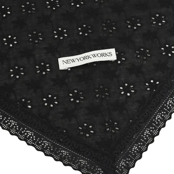 LAYERED HAIR BANDANA_BLACK