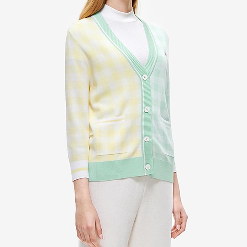 FILA Knitwear Women's Turquoise V Neck Moderate Other F11W228402F-LG