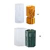 Flower Cylinder Shape Silicone Molds for Making Candle Soap Gypsum Decoration Silicone Pillar Candle Molds for Epoxy Resin