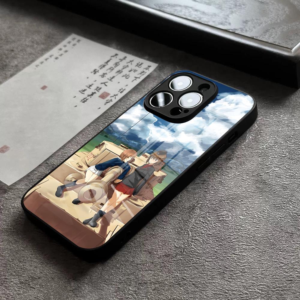 Girls Und Panzer Phone Case For IPhone 16 Pro Max 15 Plus 14 Pro 12 11 13 Mini X XR XS Max 8 7 Plus SE Glass Cover