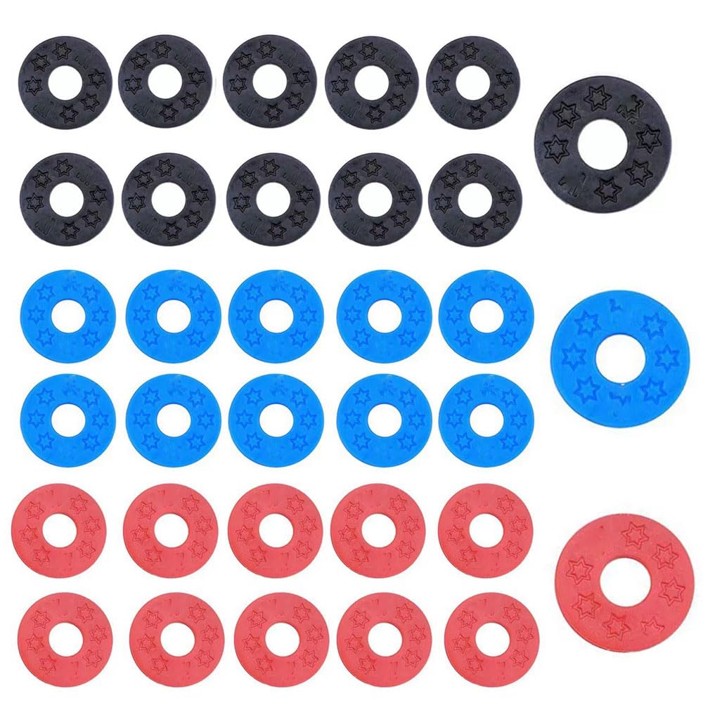 Набор из 30 резинок для ремня гитары Fender и ремня для музыкальных инструментов, фиксаторы ремня, детали для ремня инструмента, замки, для бас-гитары, противоскользящие, противопадения, красный