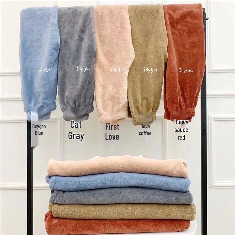 Women's Cozy Coral Fleece Loungewear Set - Warm, Loose Fit, Versatile