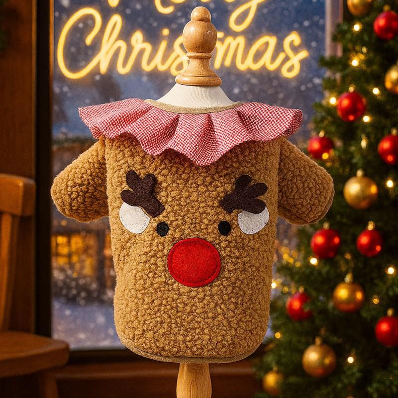 PETCIRCLE Christmas Pet Clothes Dog Cat Festive Apparel Holiday Outfit