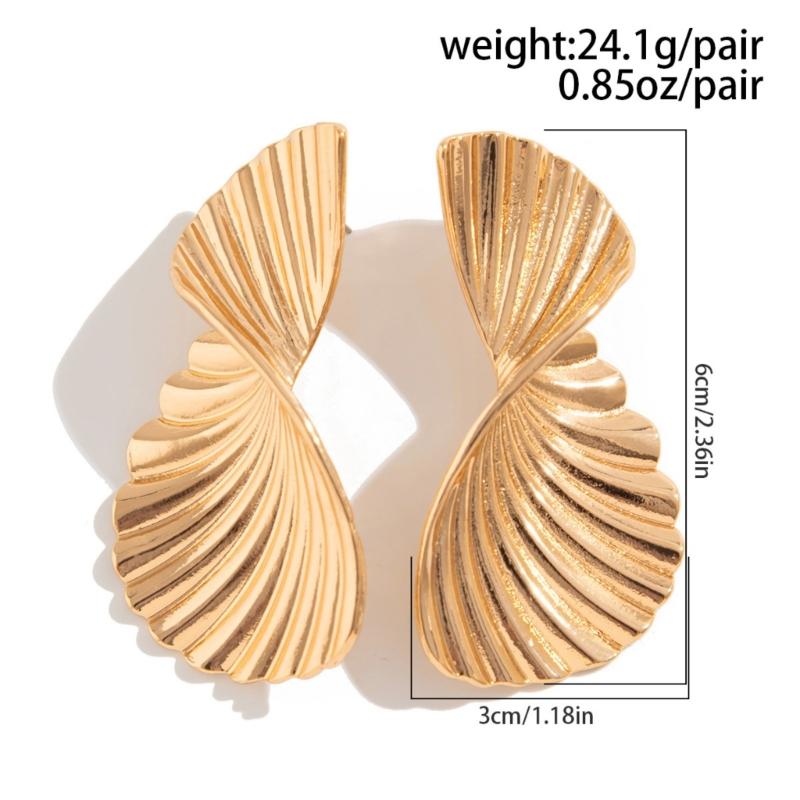 Trendy Alloy Studs Earrings with Distinctive Geometric Pattern Perfect for Women Who Love Statement Jewelry