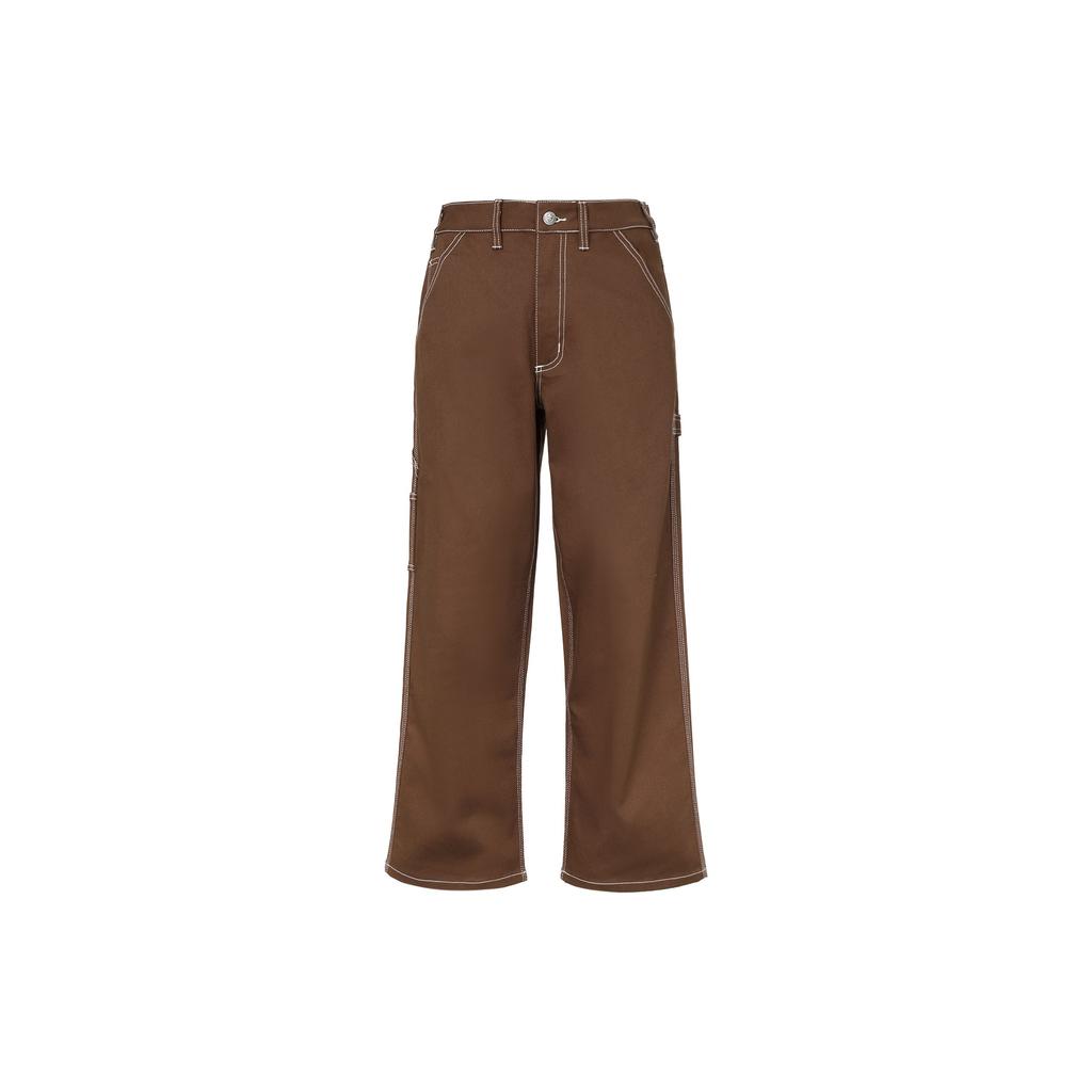 Nike Stitching Decorative Multi-Pocket Straight Leg Casual Pants Men Bottoms Brown FB7199-259