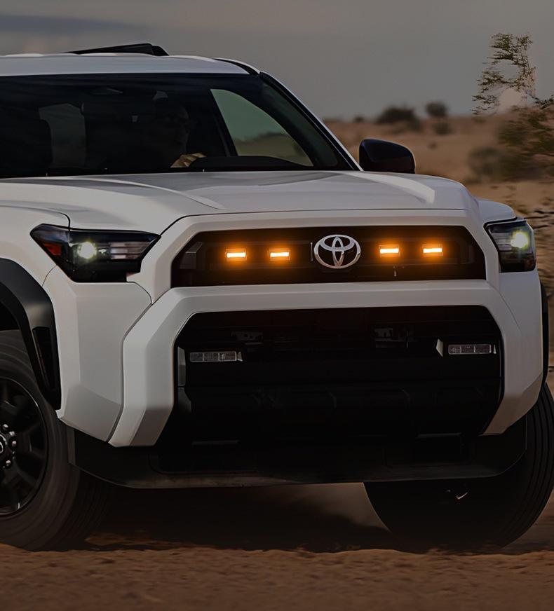 LED Daytime Running Lights for 25 Toyota 4Runner Models - TRD SR5 Grille, Small Yellow
