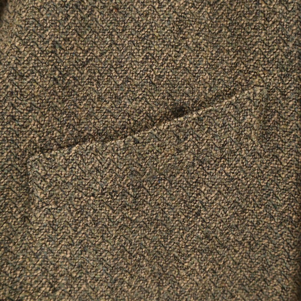 Emporio Armani Made In Italy Double Tailored Jacket 50 Khaki Beige Men's Used